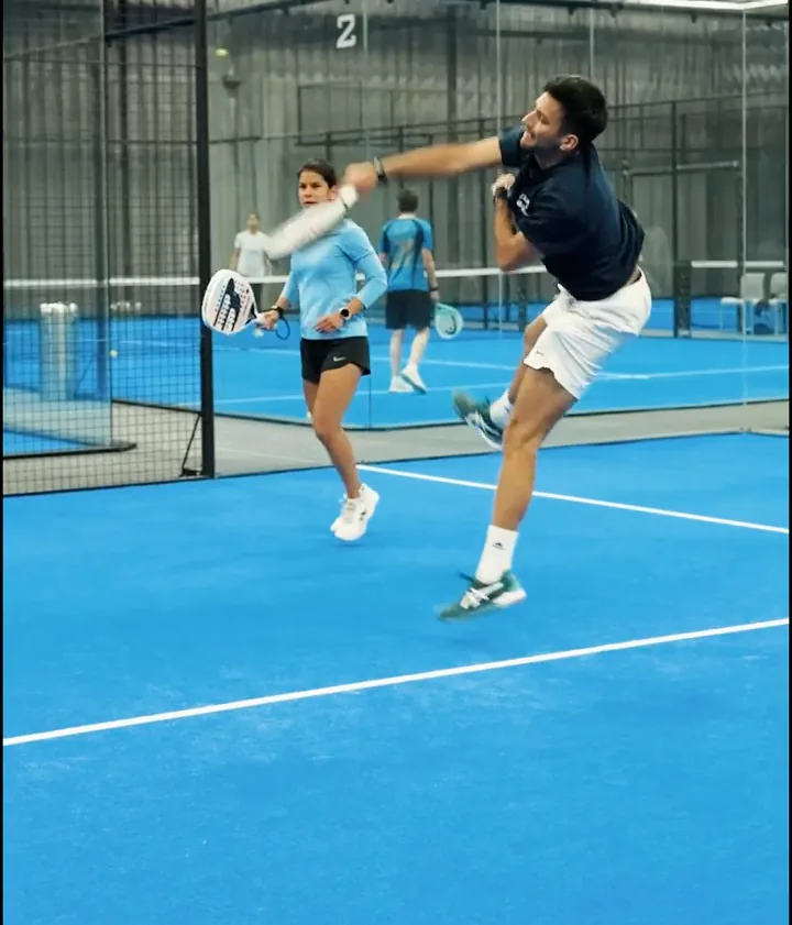 The Padel Team mid-rally